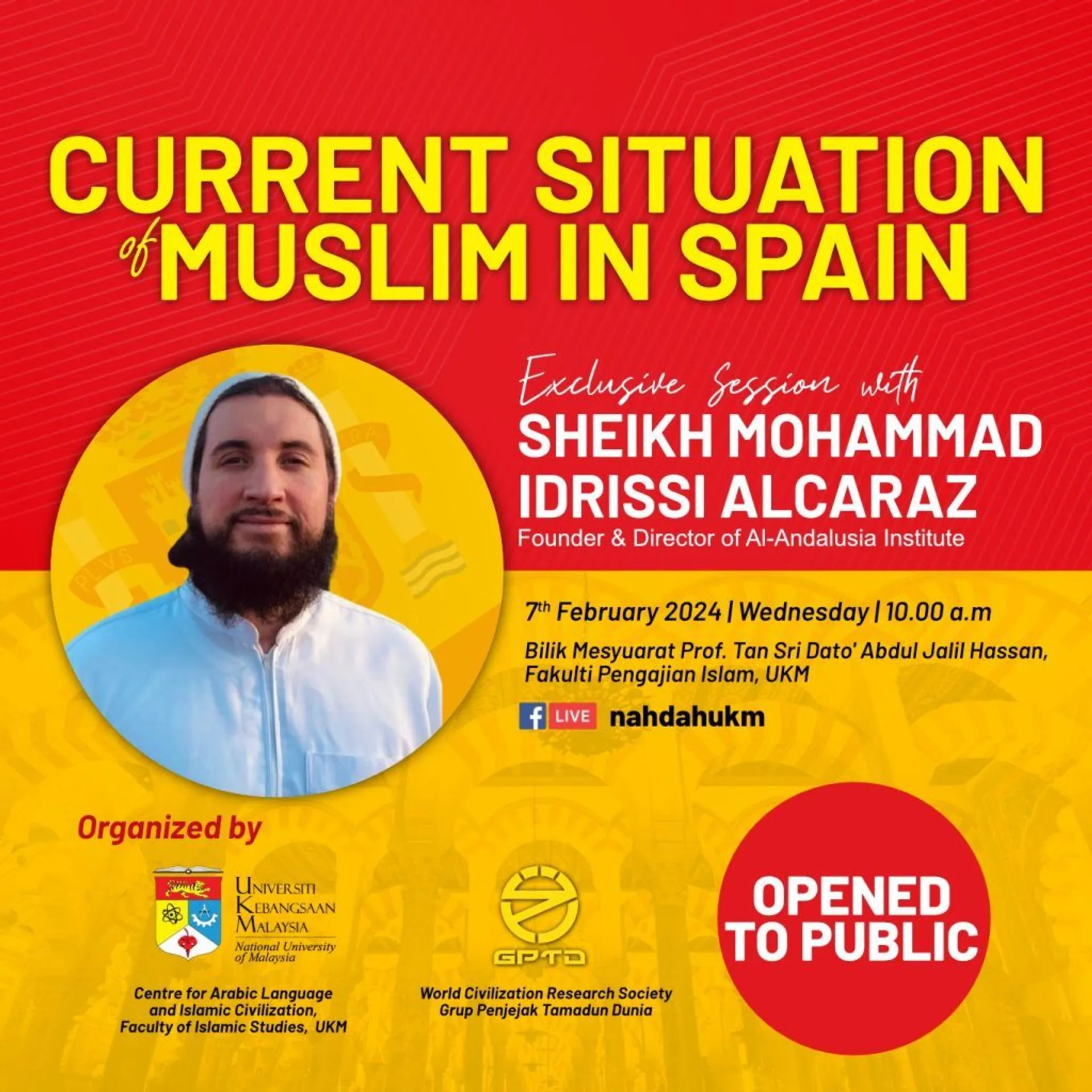 SHEIKH IDRISSI FROM SPAIN VISIT MALAYSIA