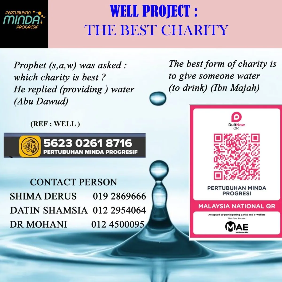 WELL(TELAGA) PROJECT : BEST CHARITY