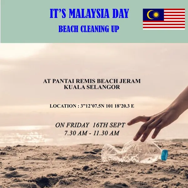 MEMBERSIH KAWASAN PANTAI REMIS JERAM DI KUALA SELANGOR