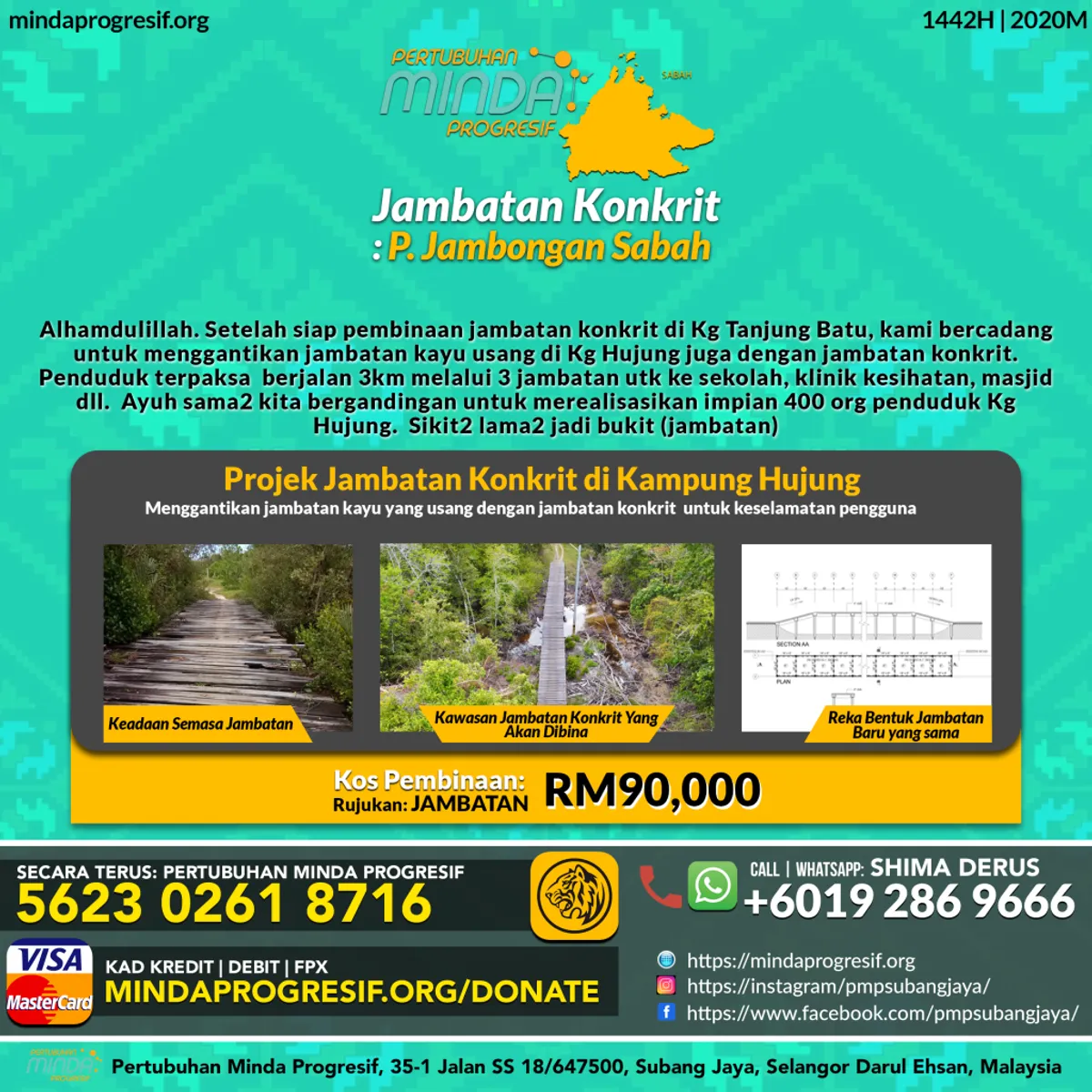 P. Jambongan Sabah. JAMBATAN KONKRIT KE 3