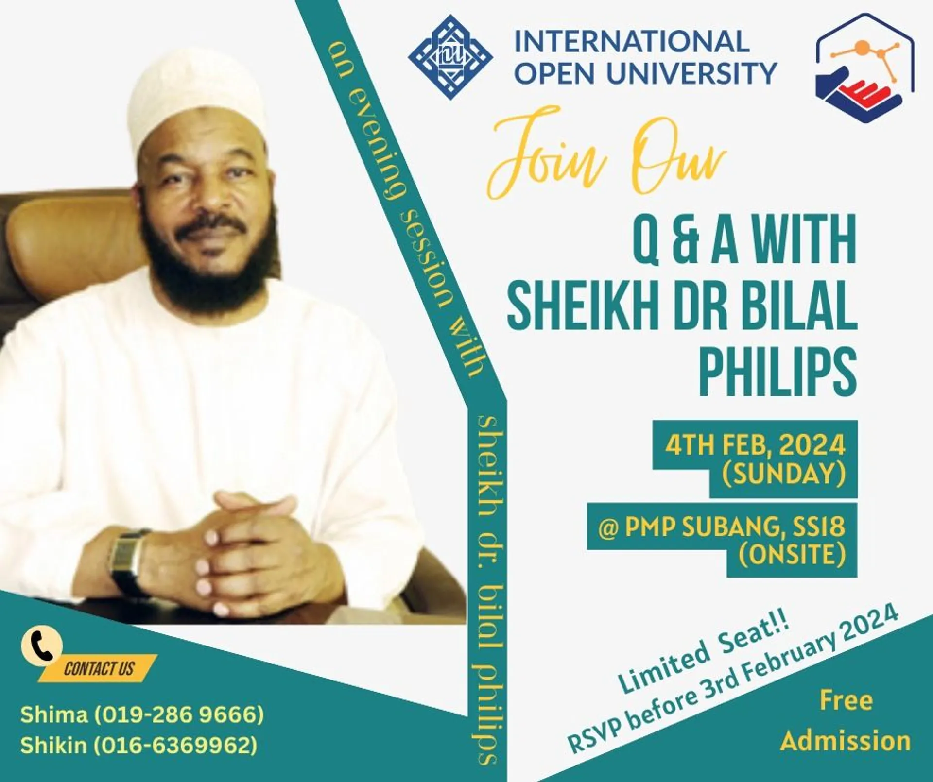 Q&A SESSION WITH SHEIKH BILAL PHILIPS